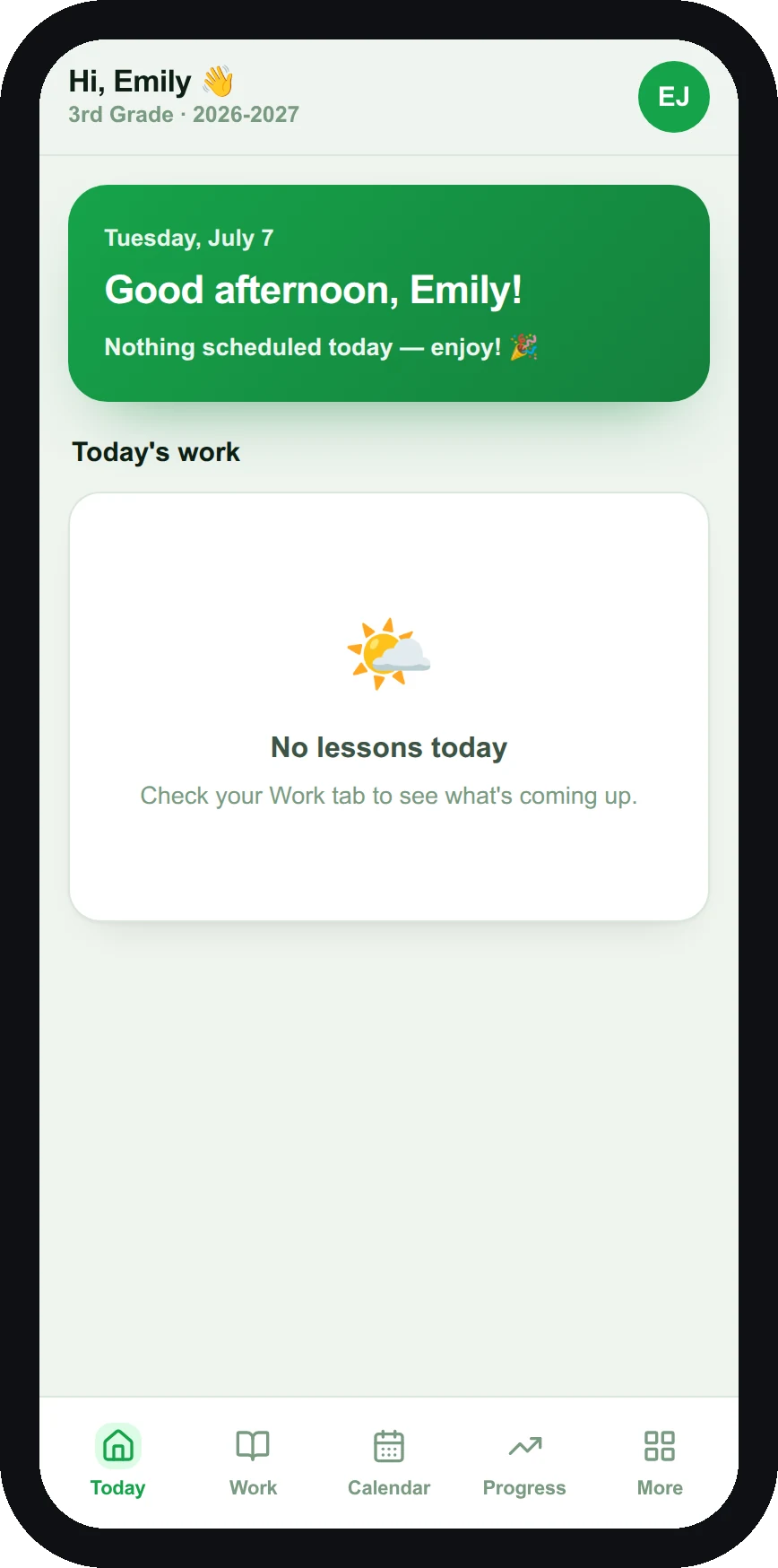 Student Access screenshot